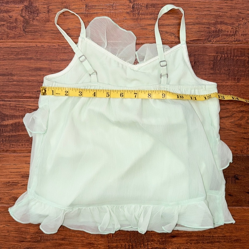 Abercrombie Kids Mint Green Ruffled Camisole, size 7/8 - Picture 4 of 7